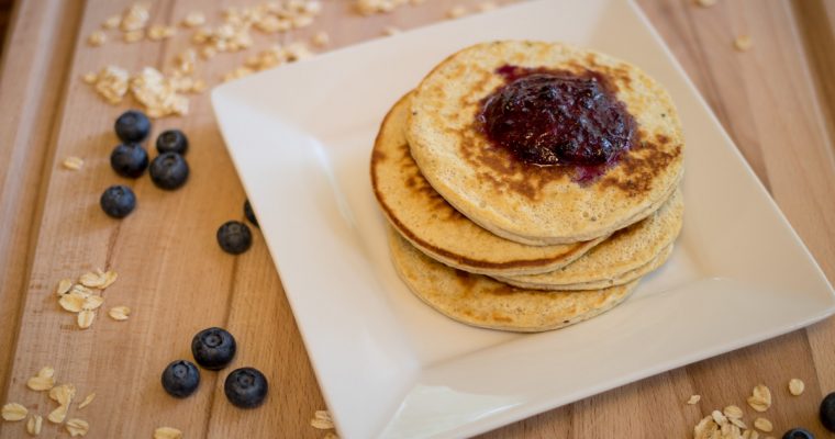 Super Easy Super Seed Protein Pancakes