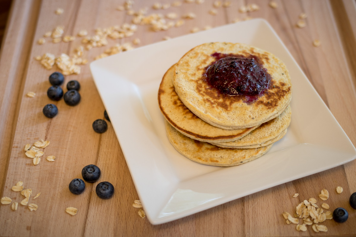 Super Easy Super Seed Protein Pancakes