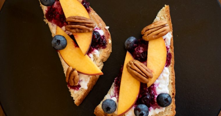 Peach and Berry Toast