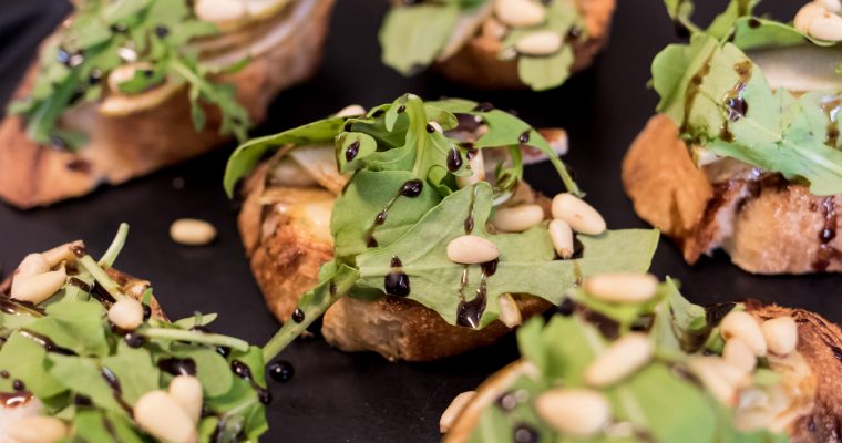 Pear & Balsamic Crostini