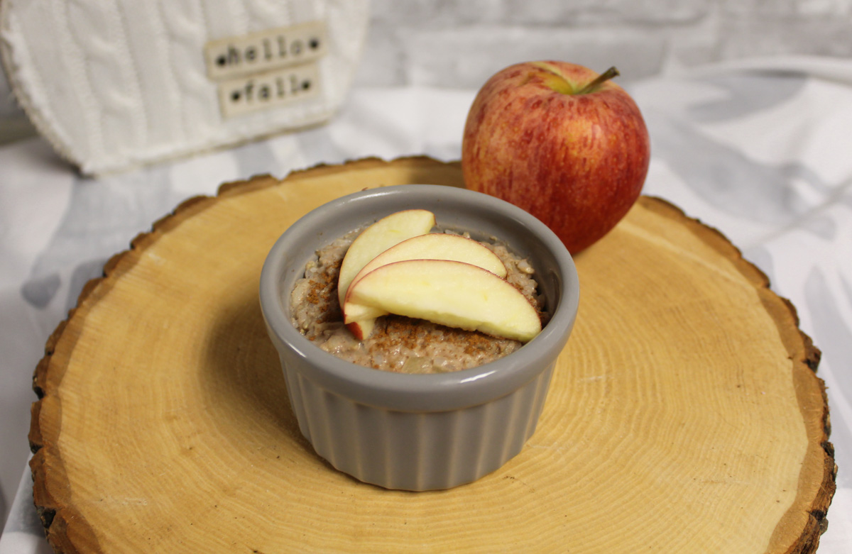 Vegan Apple Cinnamon Rice Pudding