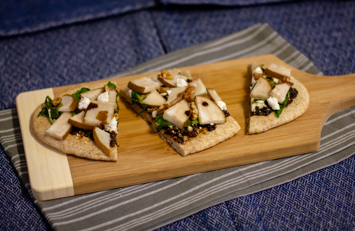 Pear, Fig, and Goat Cheese Flatbread