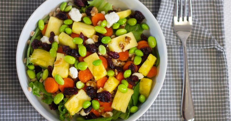 Pineapple Balsamic Salad With Farro