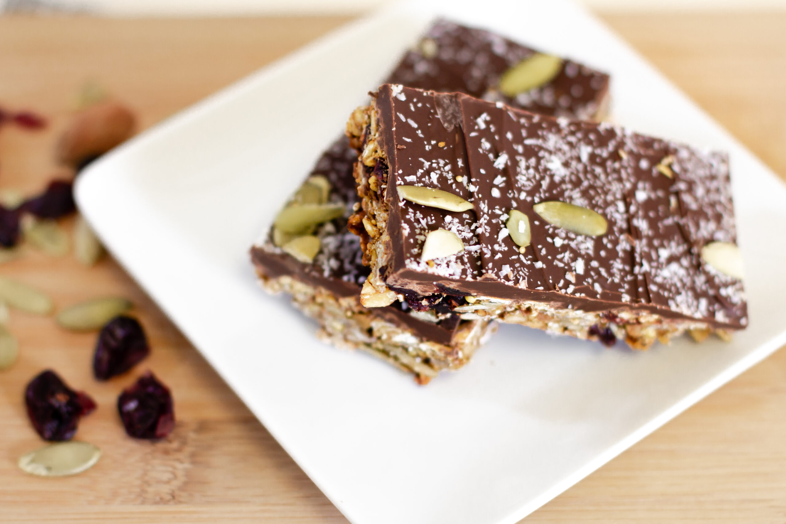 Pumpkin Spice and Chocolate Granola Bark