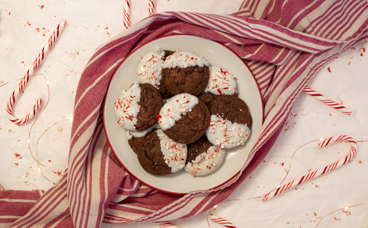 Festive Double Chocolate Cookies