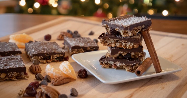 Cranberry Chocolate Granola Bark