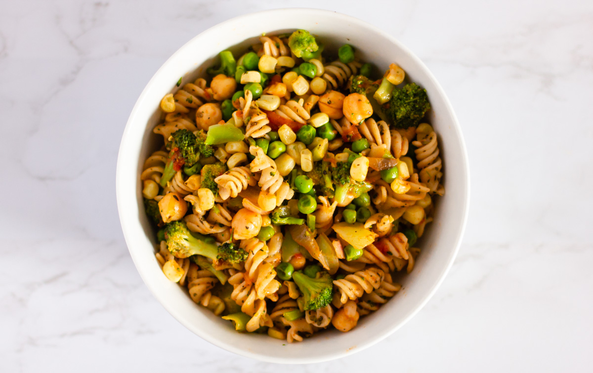 Chickpea and Vegetable Pasta