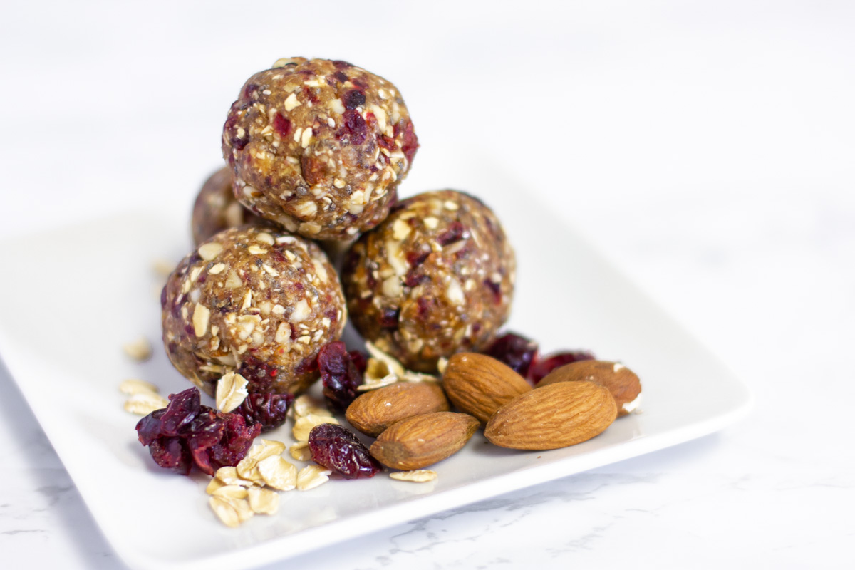 Cranberry Almond Energy Bites