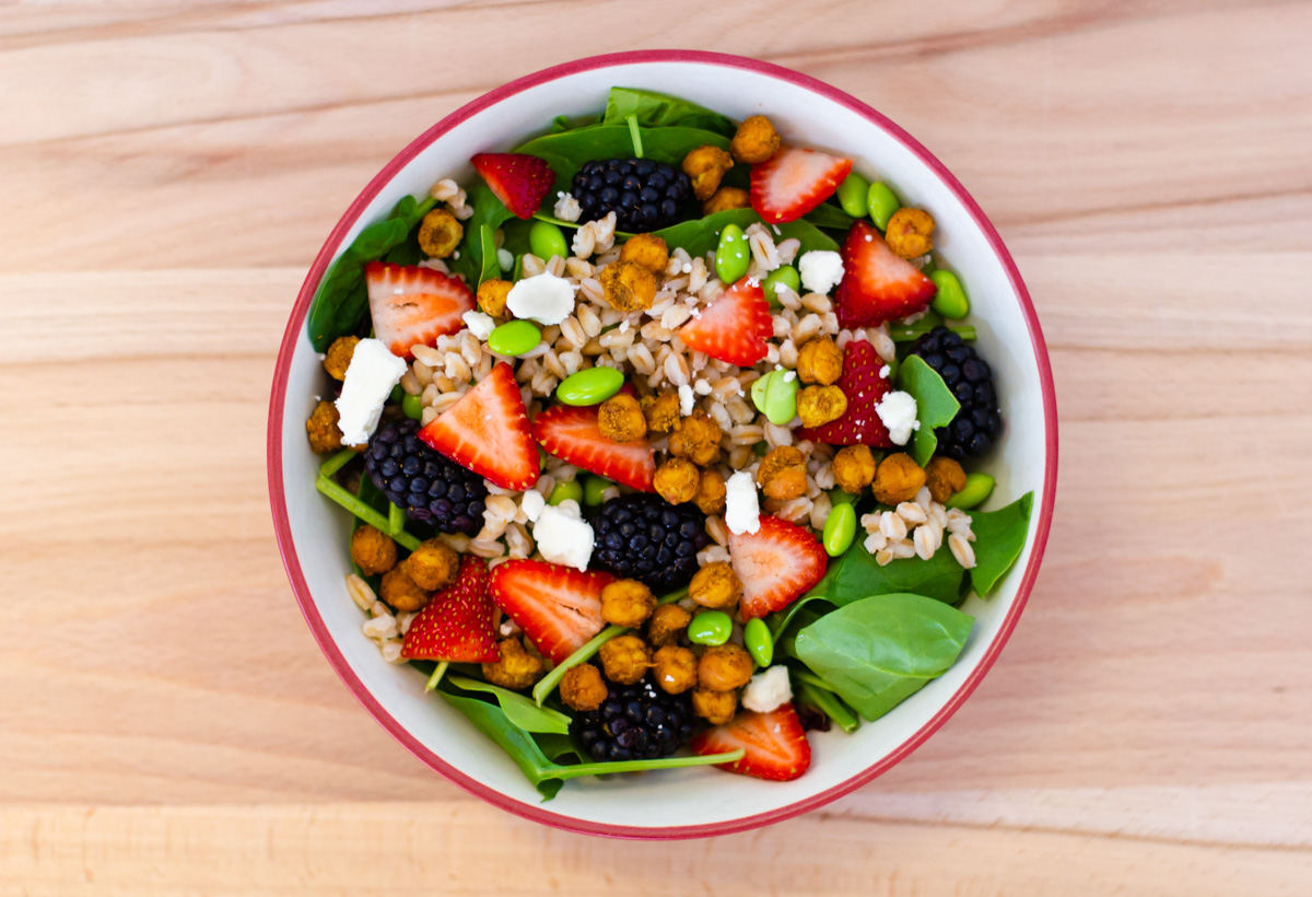 Berry Chickpea Salad