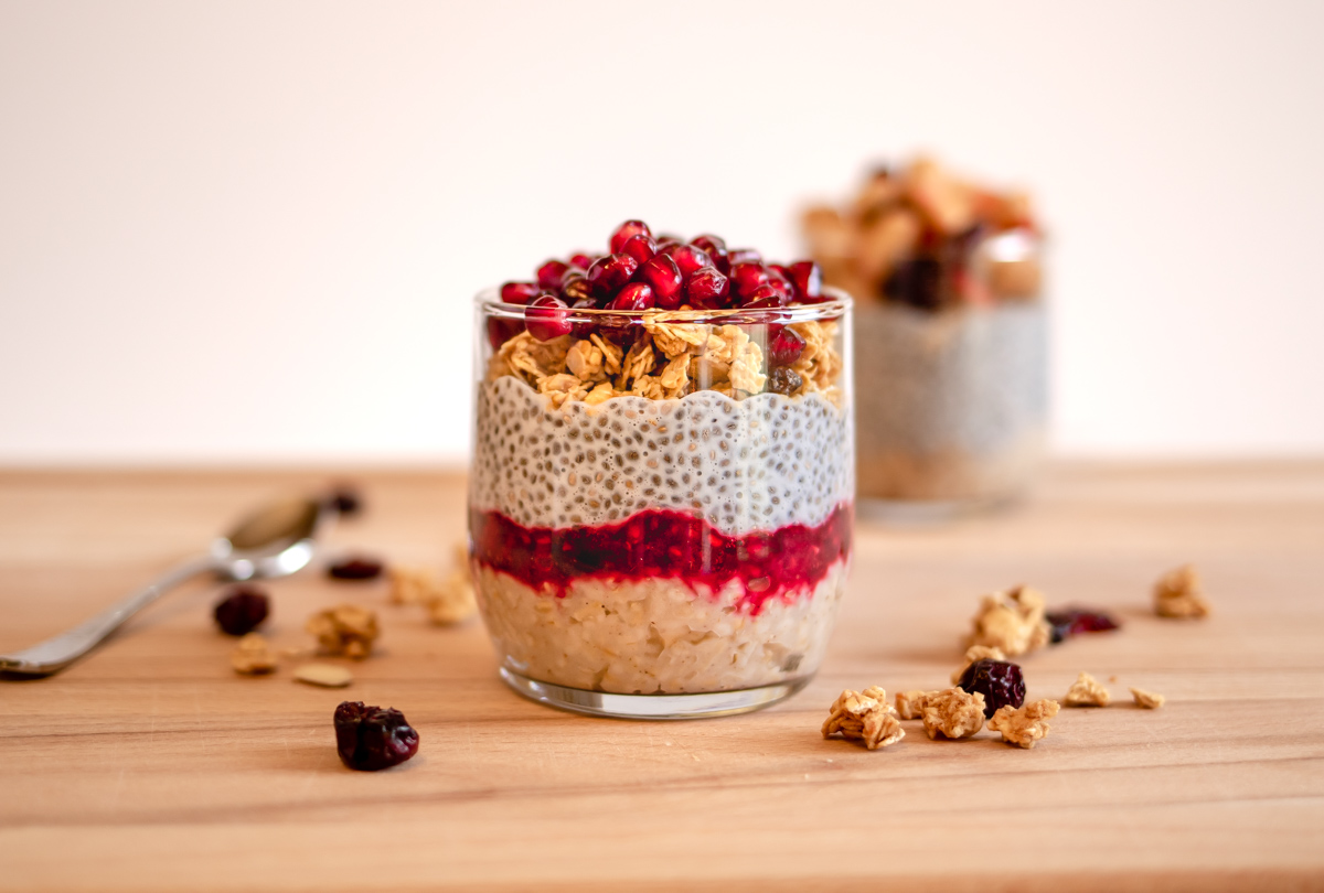 Berry Pomegranate Chia Parfait