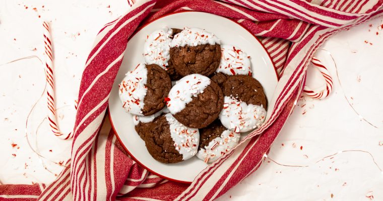 Festive Double Chocolate Cookies