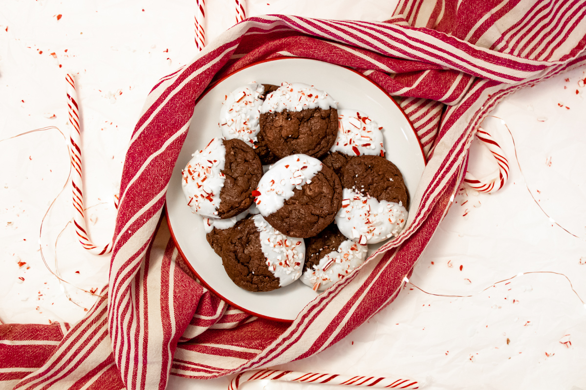 Festive Double Chocolate Cookies